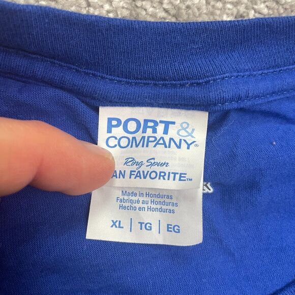 Port & Company x Disney Pixar Cars Tow Motor Graphic T-Shirt Mens XL Blue Crew - Picture 5 of 9